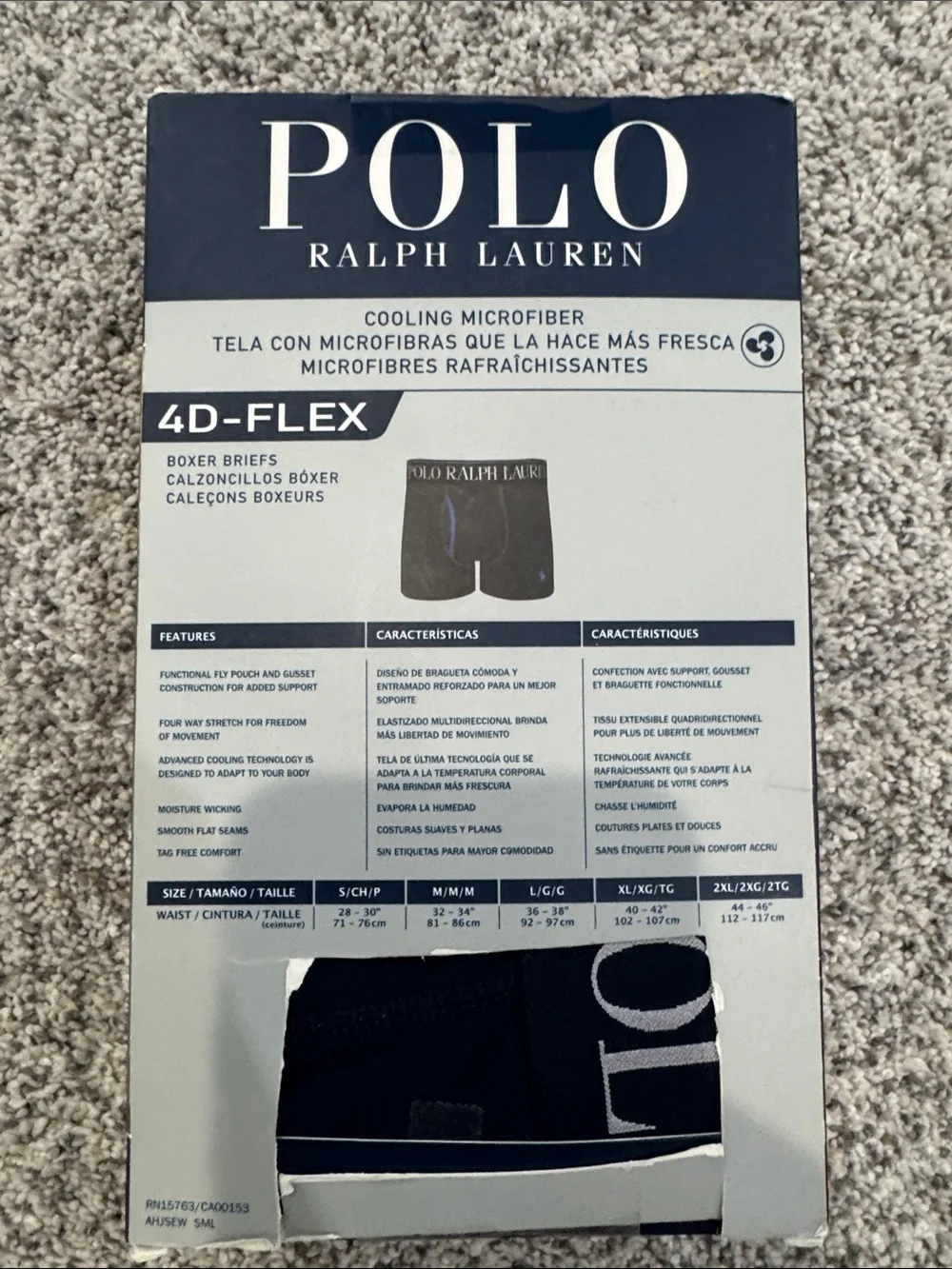Polo by Ralph Lauren Black & Navy Boxer Brief 3-Pack with Yellow Trim